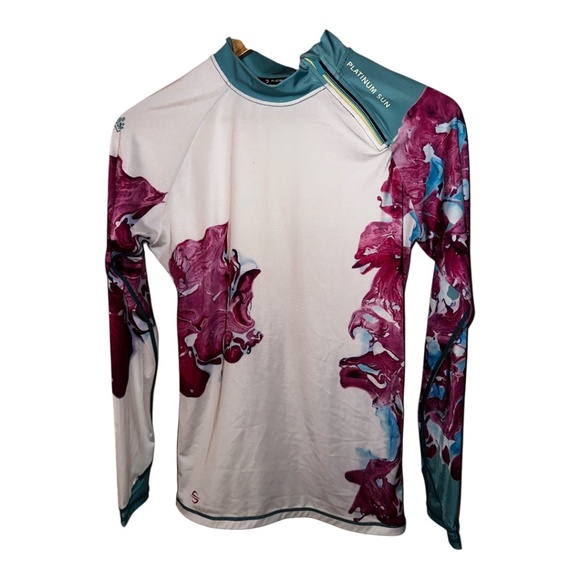 Platinum Sun Rash Guard UPF 50 M Top - Picture 1 of 4